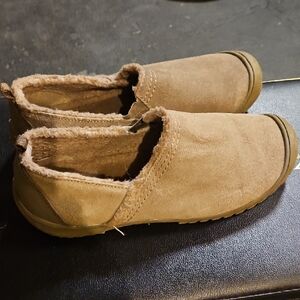 Cozy Tan Suede Slip-On Shoes